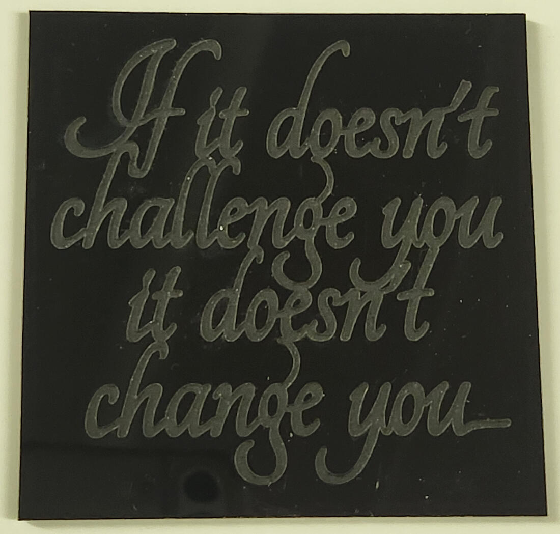 Engraved acrylic sheet